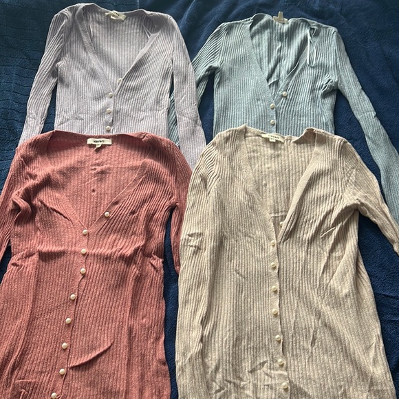 4 Cotton Cardigans - Picture 1 of 5